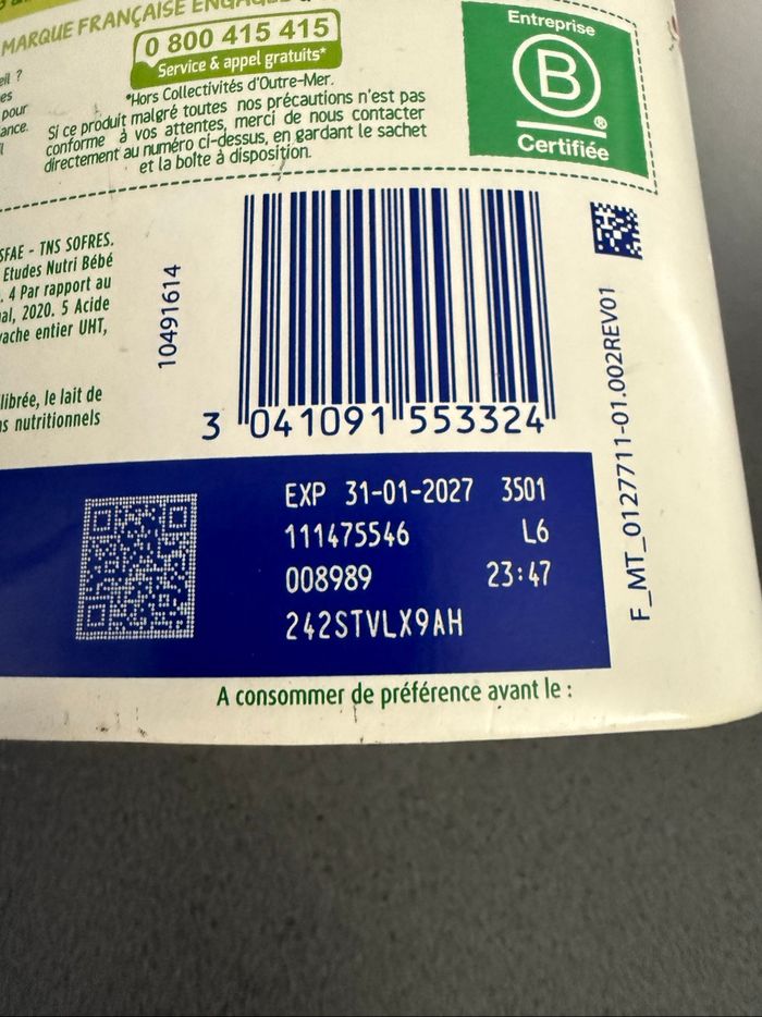 Lot de 3 boîtes de lait bébé Croissance 3 – 25€ seulement - photo numéro 4