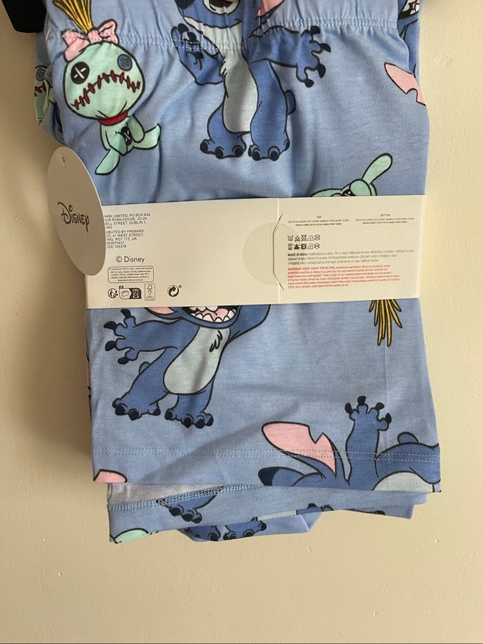 Pyjama bleu t-shirt short 2p stitch Disney - photo numéro 2