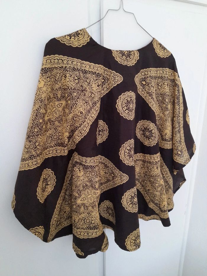 Tunique imprimée oriental style chauve-souris - photo numéro 2