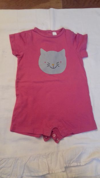 1 combinaison short fille 18 mois 