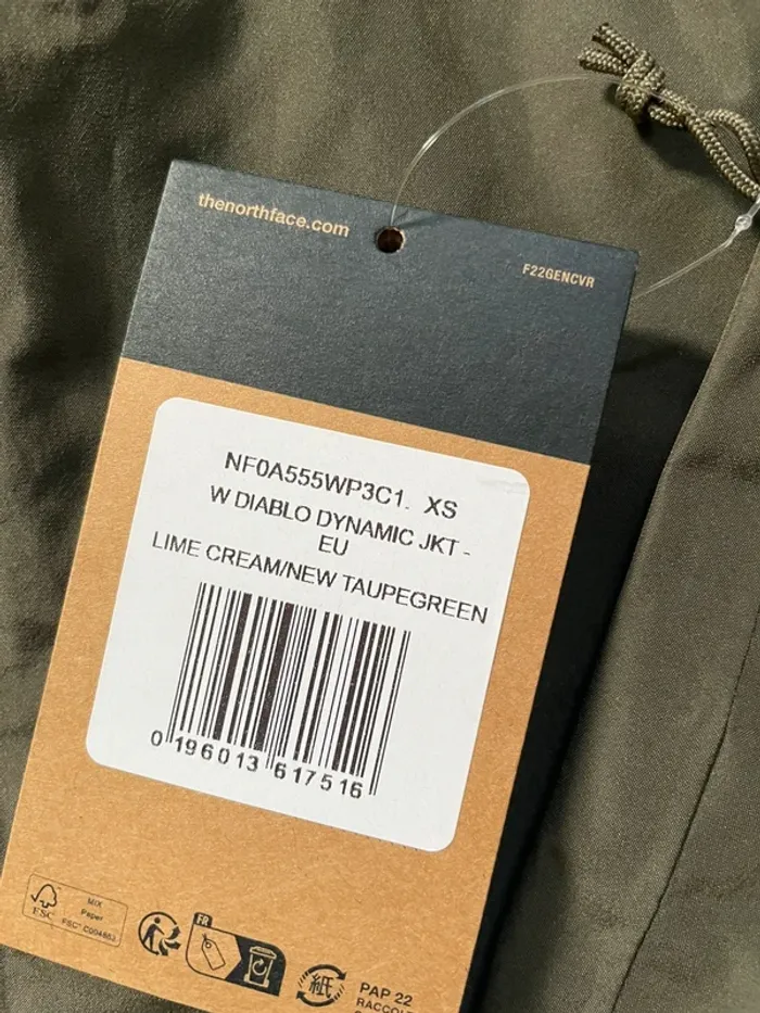 Veste The North Face Diablo Dynamic Jacket - Lime Cream / New Taupegreen -XS - photo numéro 14