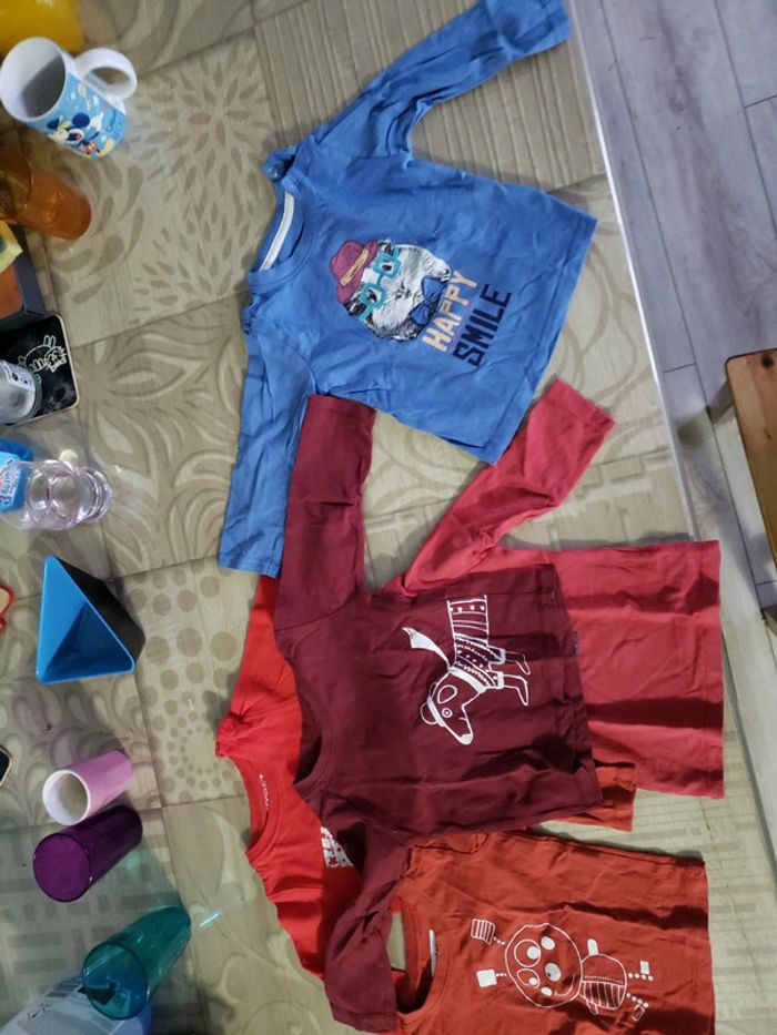 Lot 5 T-shirts manches longues 74 cm 9 12 mois  In Extenso - photo numéro 4