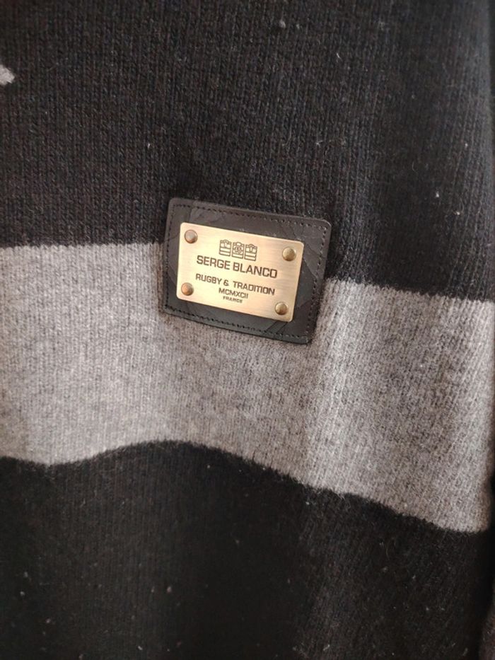 Pull en laine homme taille L Serge Blanco - photo numéro 5