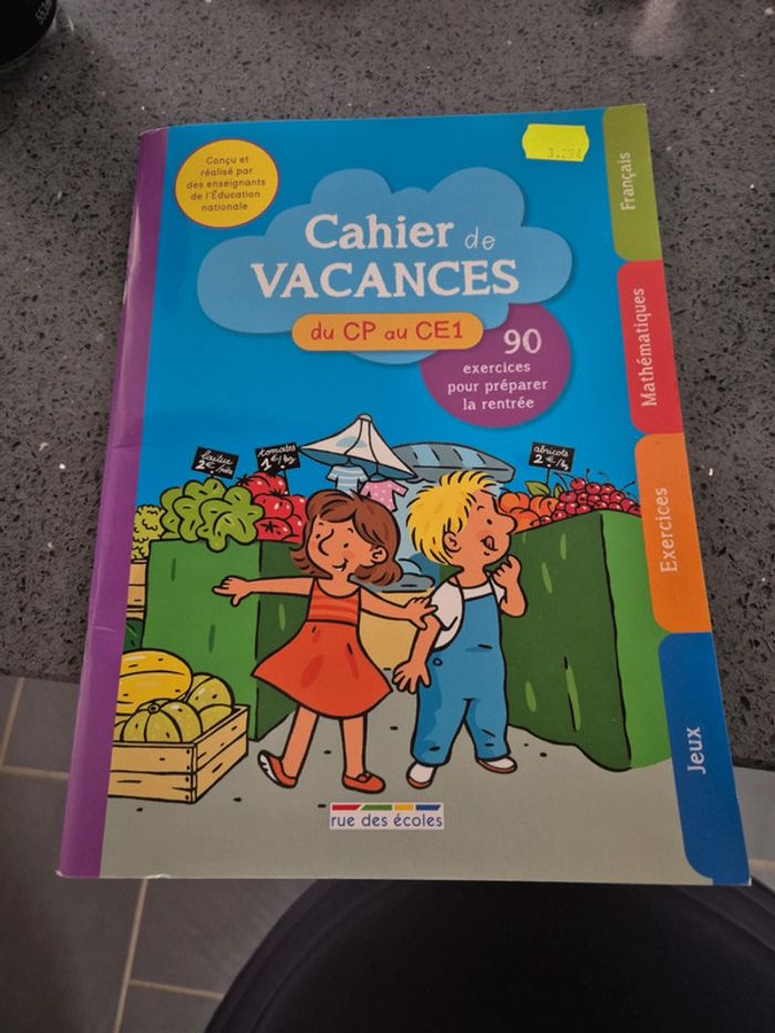 Cahier vacances CP vers CE1
