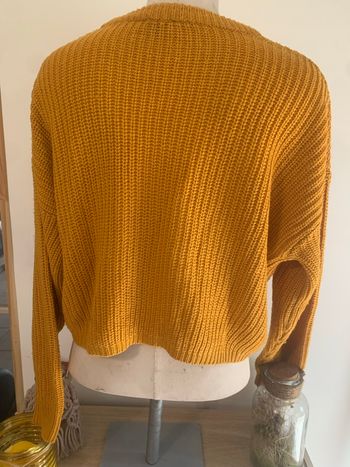 Pull fille jaune moutarde taille 32
