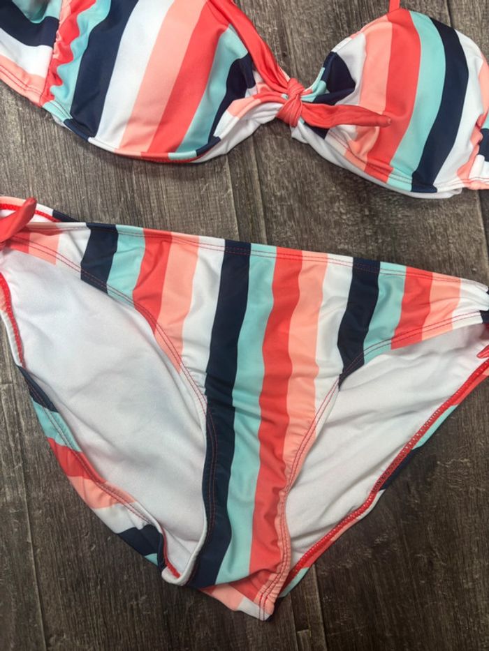Maillot de bain femme à rayures longboard Taille L - photo numéro 3