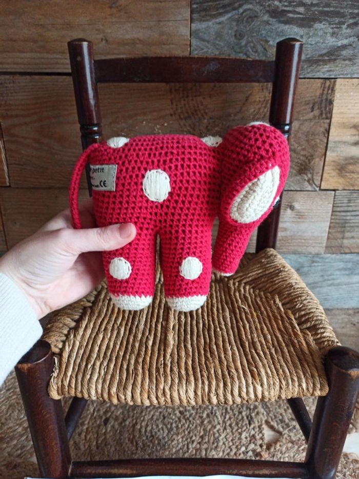 peluche éléphant crochet anne claire petit - photo numéro 4