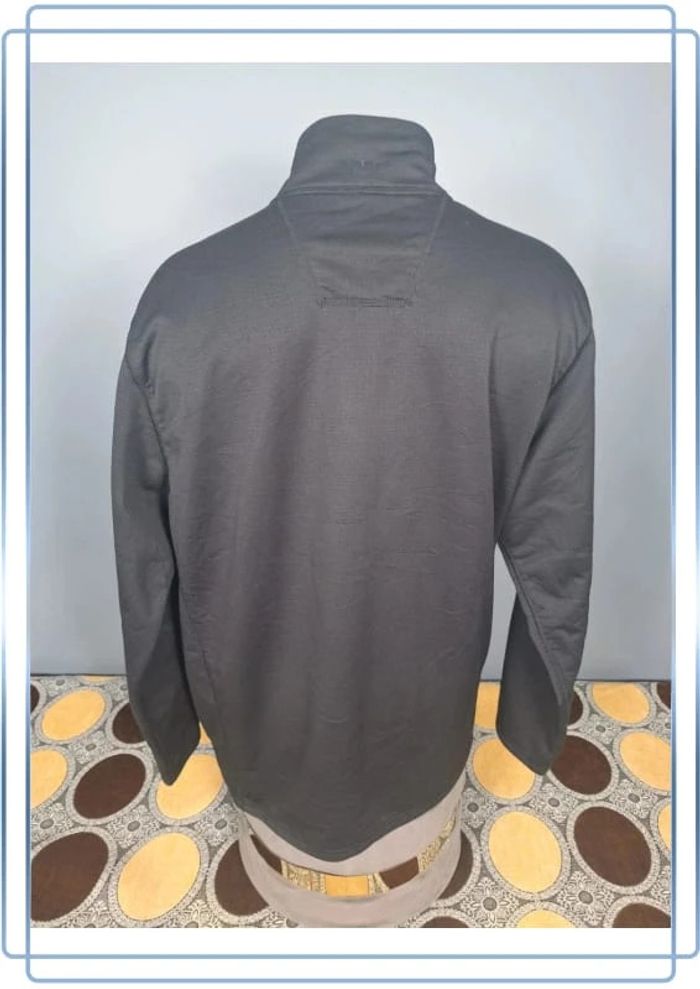 Sweat quart de zip vintage timberland noir homme- taille L - brodé (366) - photo numéro 6