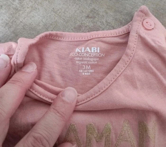 T shirt manches longues Kiabi 3mois - photo numéro 2