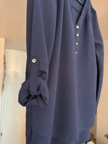Blouse bleue