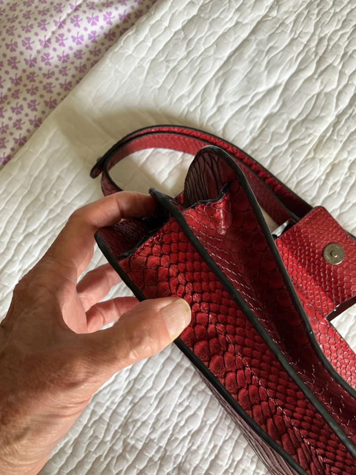 Sac baguette façon reptile - photo numéro 7