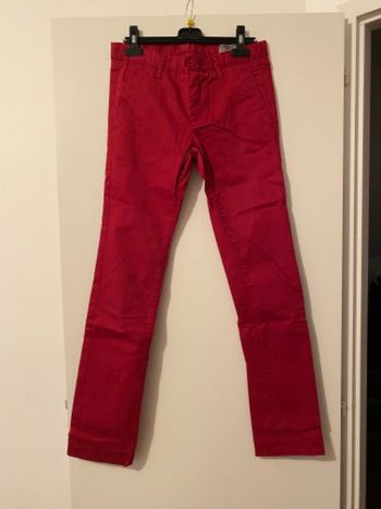 Chino Bordeaux homme
