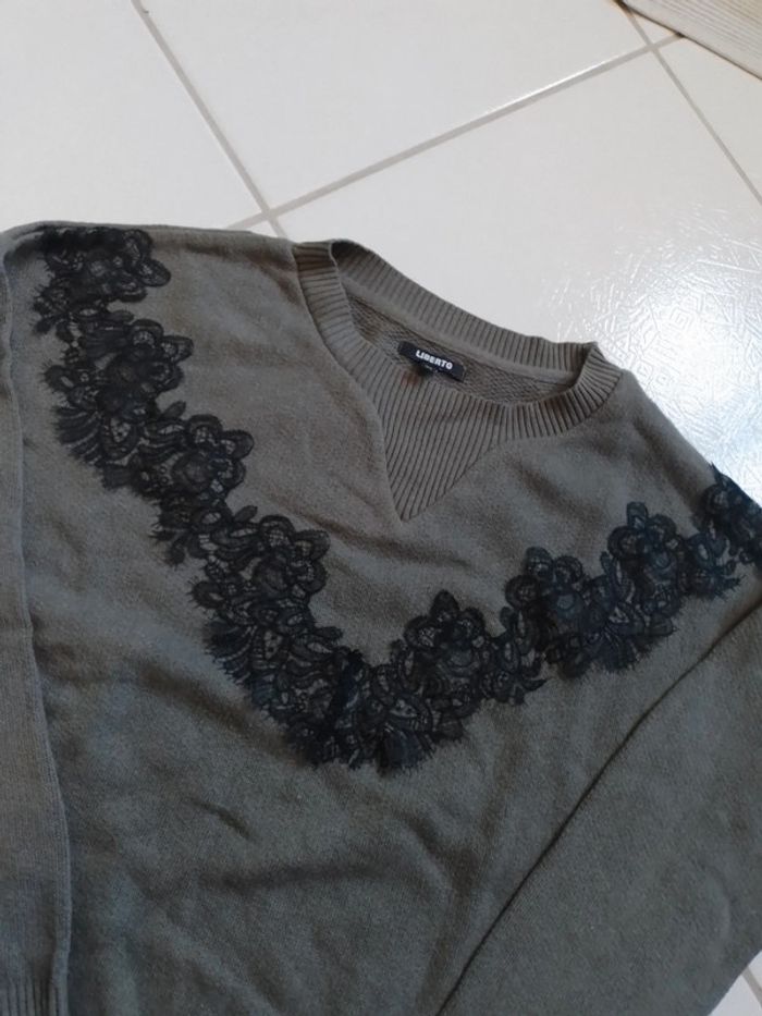 Pull femme vert Kaki Liberto - photo numéro 9