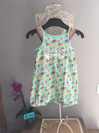 Barboteuse salopette  fille 12 mois Minnie Disney