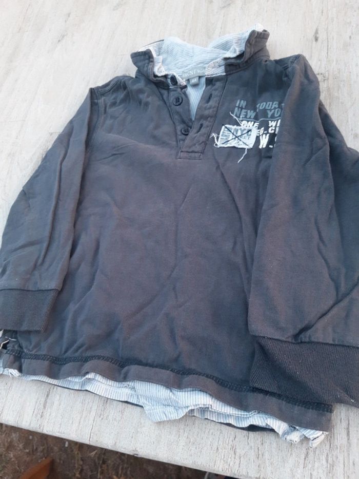 T shirts garçon avec fausse chemise