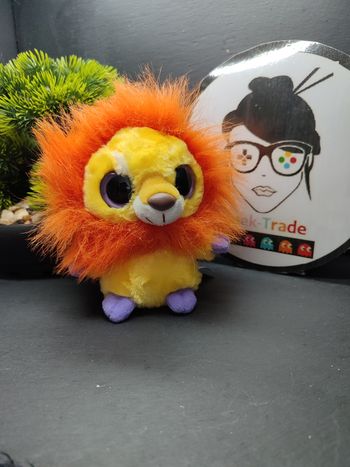 peluche lion aurora barbary lion yoohoo friends orange jaune yoo hoo violet 3686