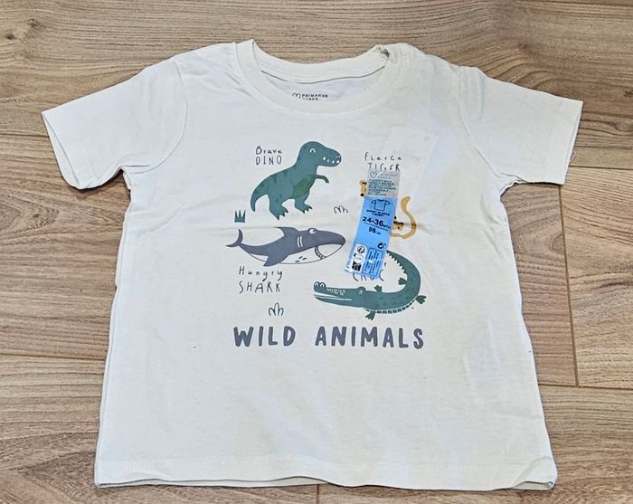 Lot de 2 T-shirts garçon - Taille 24/36 mois (98cm) - photo numéro 2