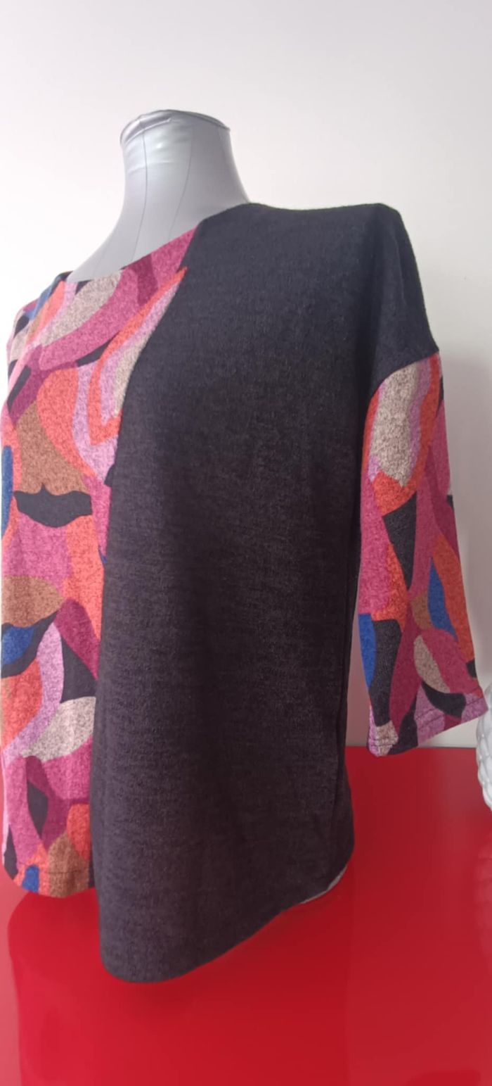 Pull col rond manches 3/4 Taille 3 - photo numéro 6