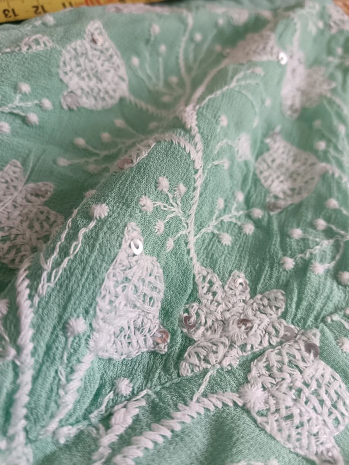 Miss June | tunique menthe et broderie blanche | t. 1 - photo numéro 11