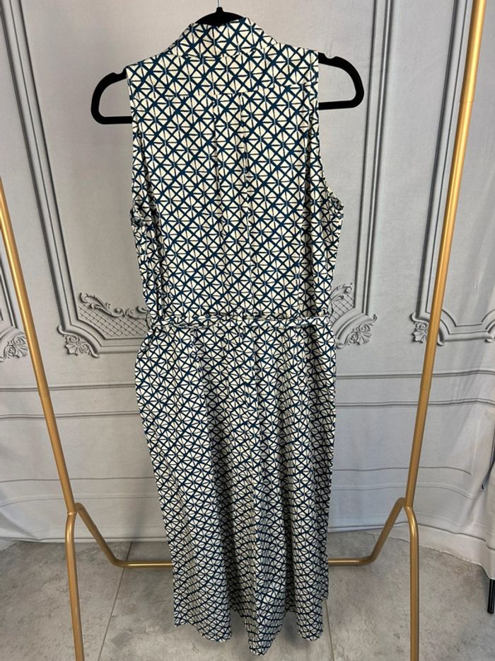 Robe longue Diega Bleu et crème XL neuve - photo numéro 9