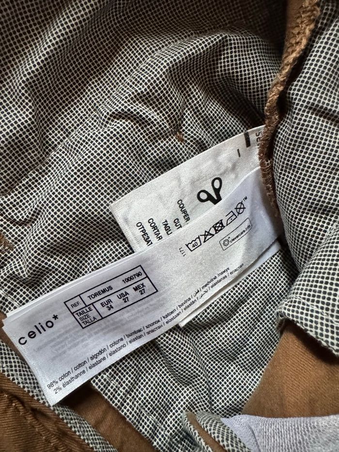 Pantalon Chino marron skinny - photo numéro 5