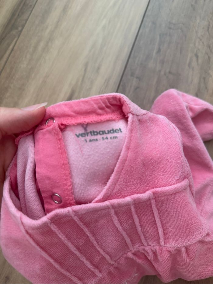 Pyjama vertbaudet rose 1 mois - photo numéro 5