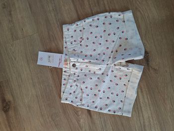 Short blanc imprimé fraises DPAM 12 ans