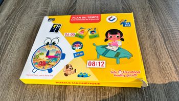 J'apprends l'heure puzzle Magnétique 