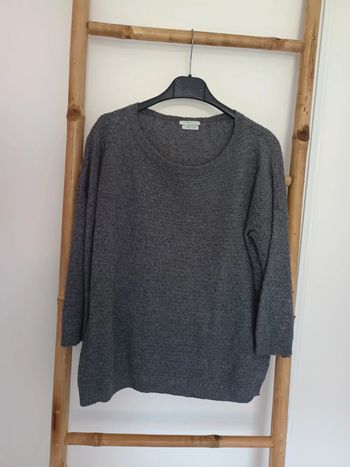 Pull en cashemire gris Benetton taille S
