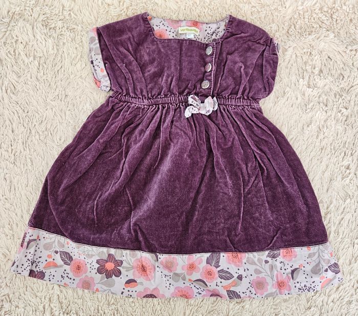 Robe en velours 3 ans