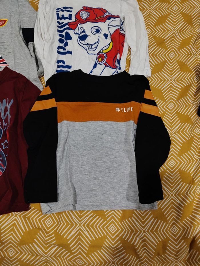 Lot de 4 tee shirt manches longues - photo numéro 3