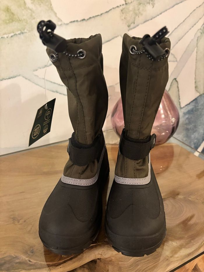 Chaussures après ski bottes de neige kaki Kamik 34 - photo numéro 4