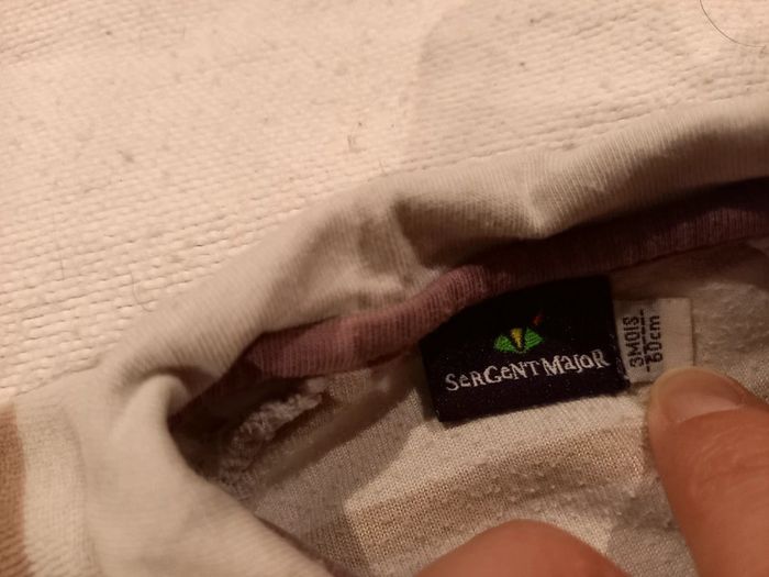 Pyjama dors-bien en velours Sergent Major 3mois - photo numéro 2