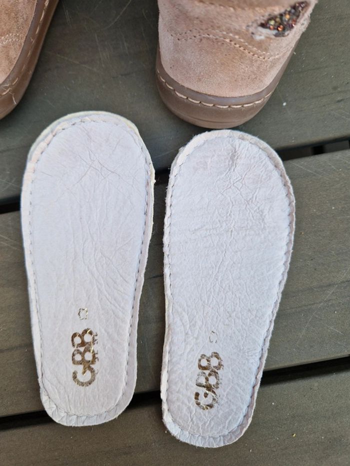 Bottines GBB Flexoo rose pale bébé fille pointure 21 - photo numéro 7