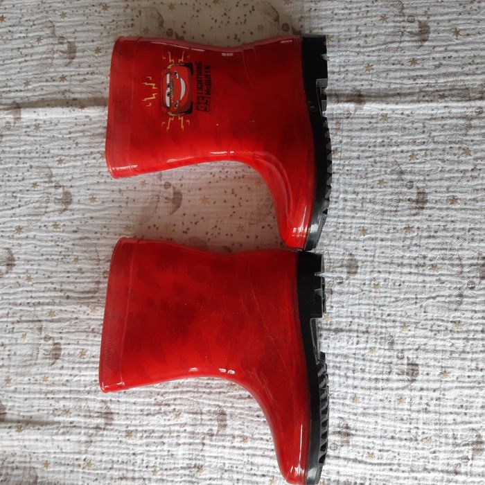 Bottes de pluie Cars Disney Flash Mc Queen taille 25