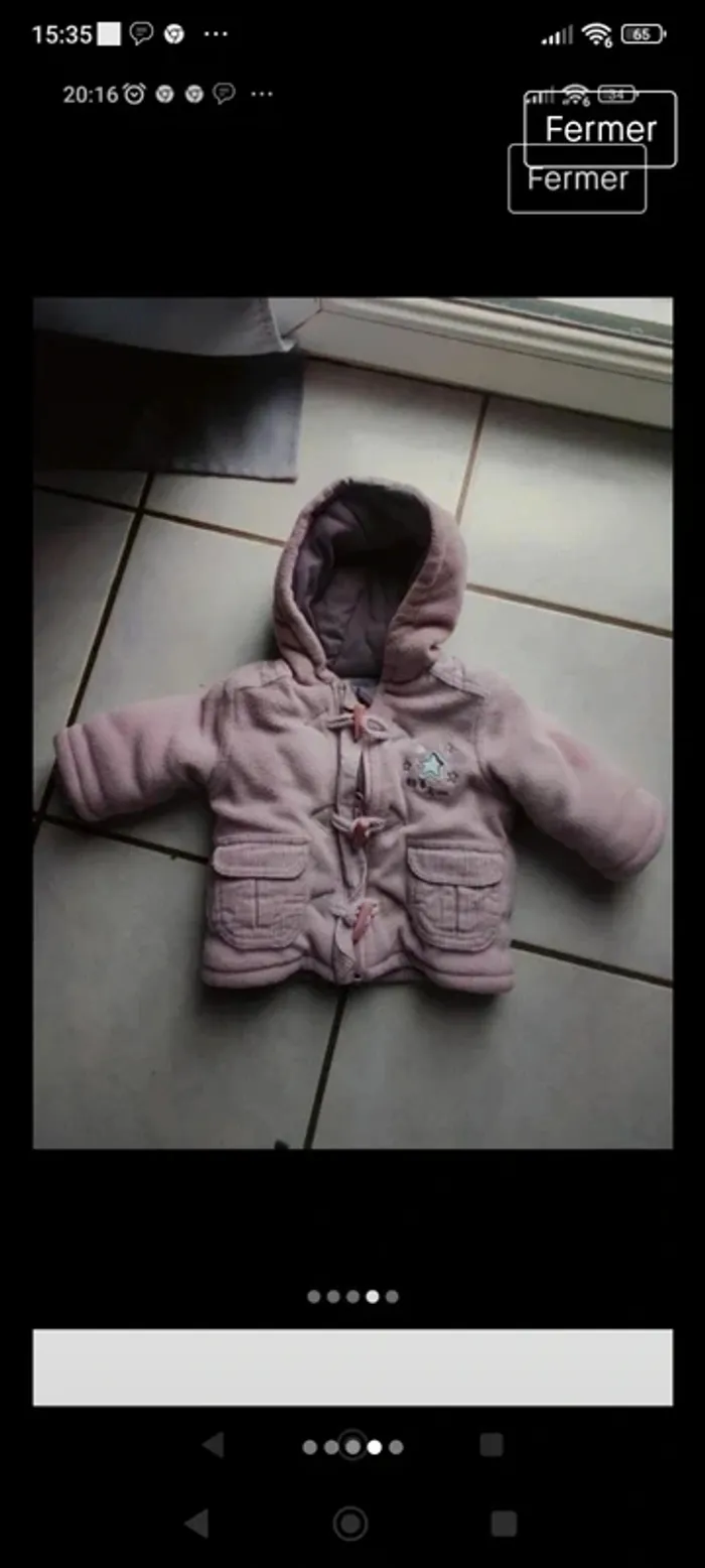 Veste fille bébé 6 mois - photo numéro 2
