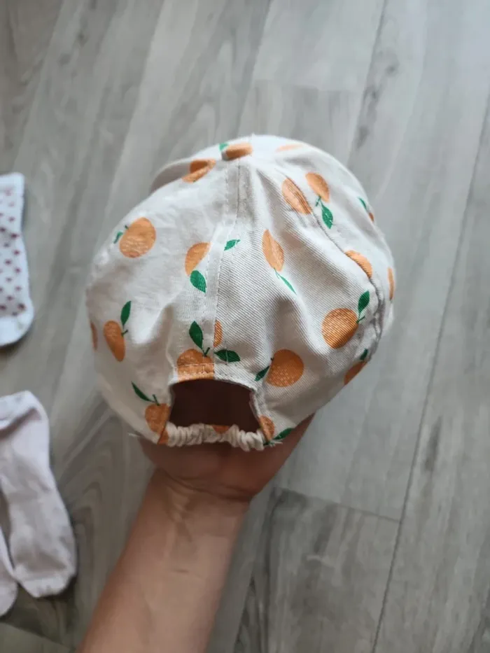 Casquette motif mandarines 2-4ans - photo numéro 3