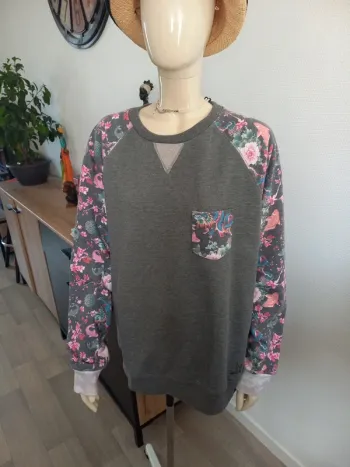 Pull gris L