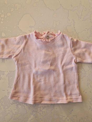 T-shirt fille rose 3 mois