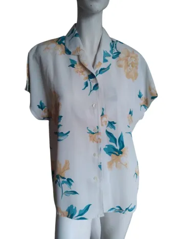 Chemisier chemise fleurs flower printemps été mariage cérémonie