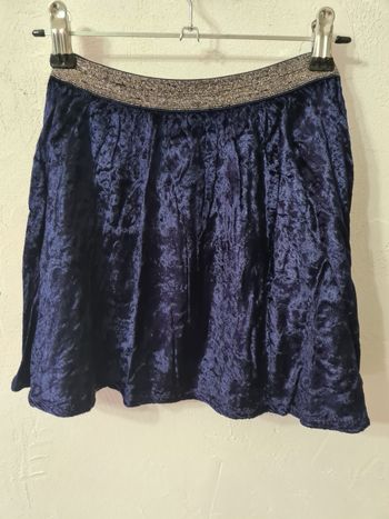 Jupe velours brillant