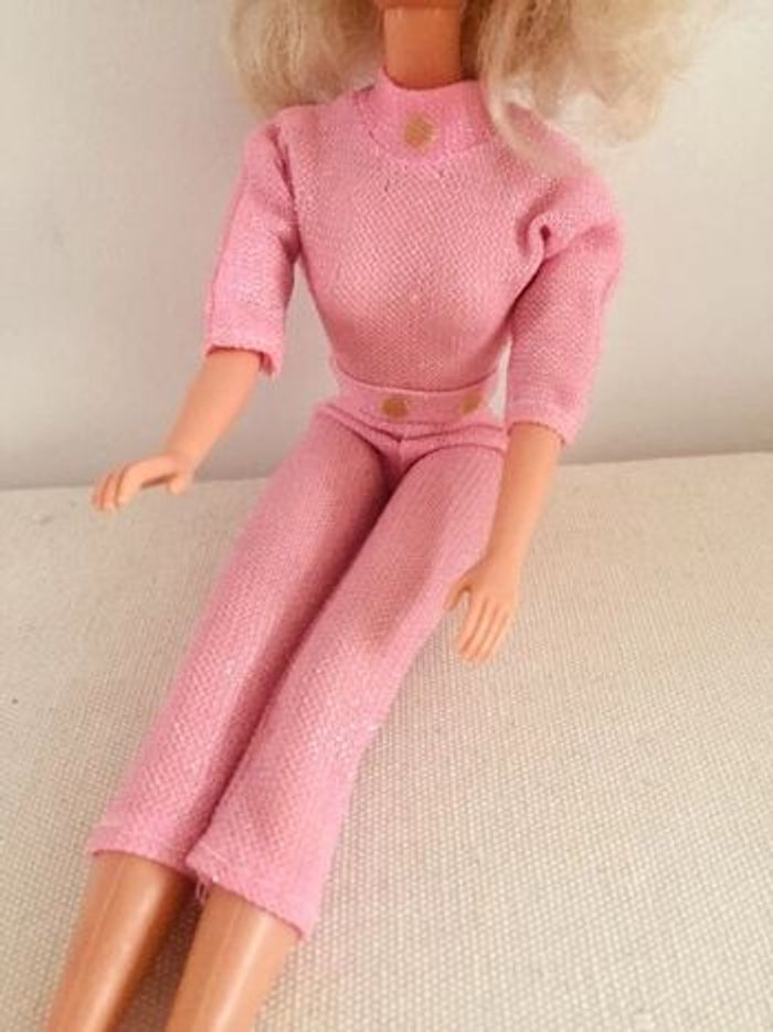 Tenue barbie combinaison lurex rose vintage - photo numéro 5