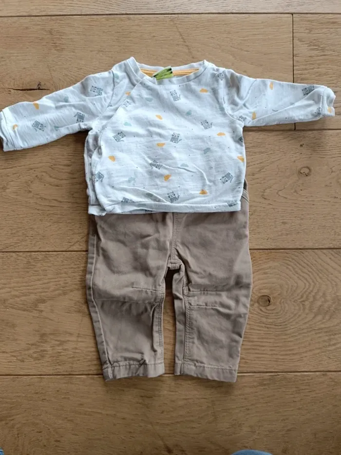 Ensemble 3 mois pull Tao pantalon early days