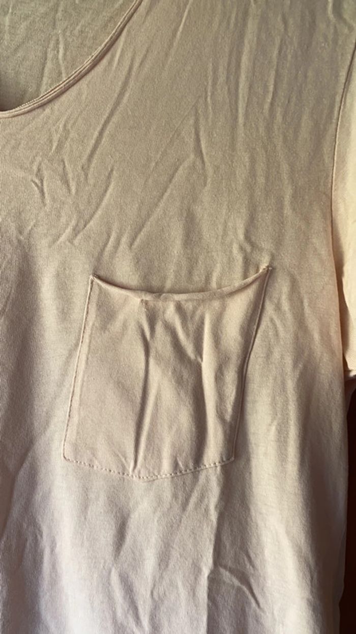 Tee-shirt rose pale Bershka S - photo numéro 2
