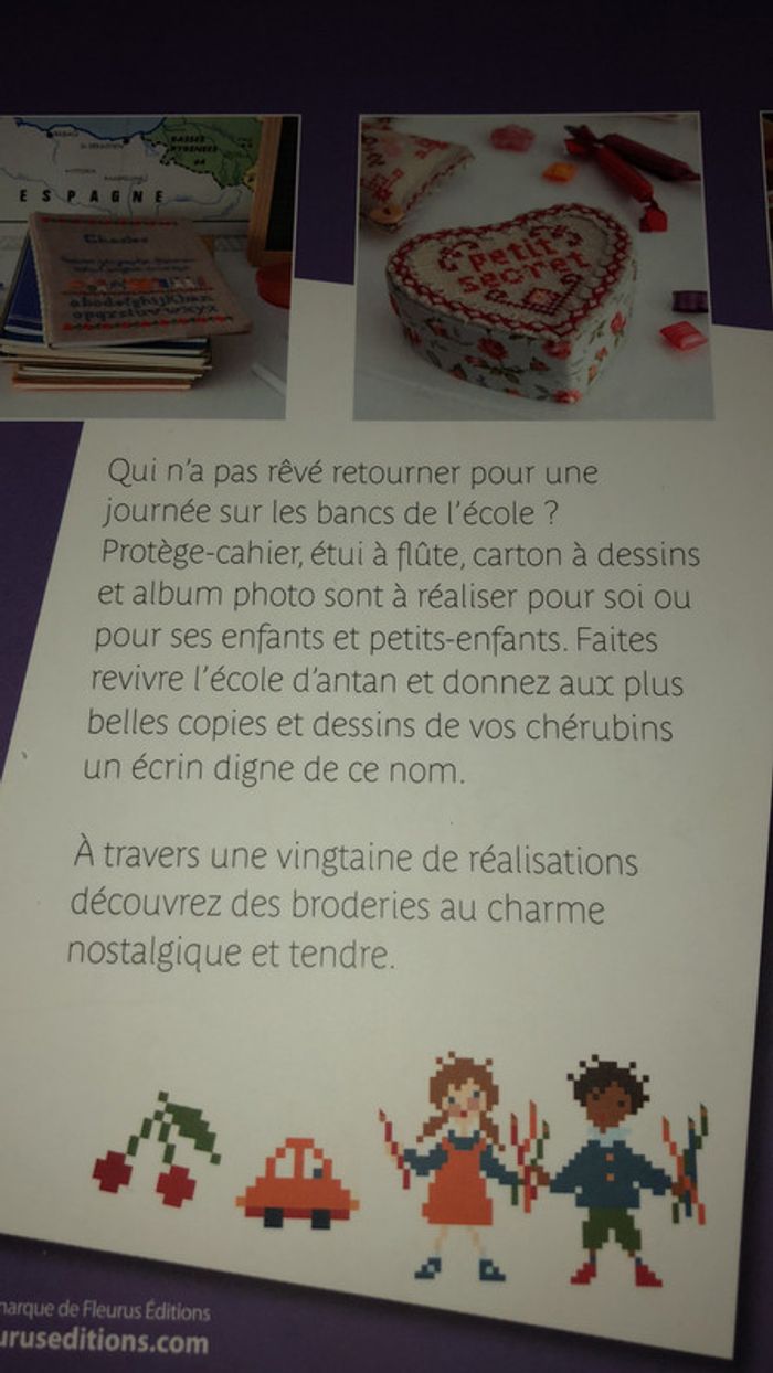Petits écoliers à broder au point de croix - photo numéro 4
