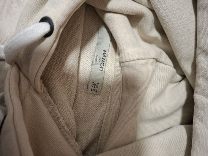 Beau sweat homme MANGO M à capuche beige poche ventrale très bon état - photo numéro 3