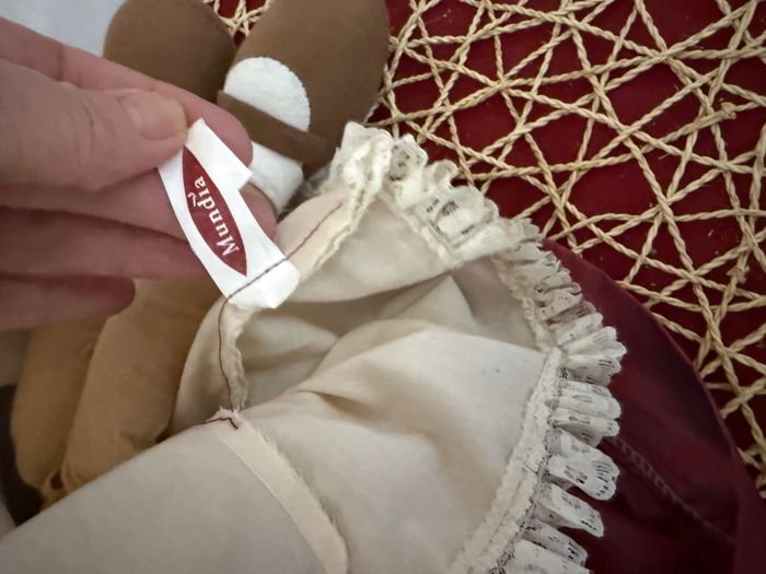 Poupées en laine et tissu véritablement Vintage - photo numéro 5