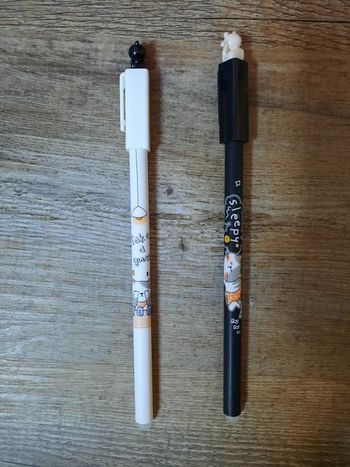 Lot de 2 stylos Chats 