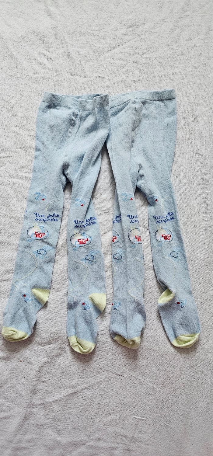 Lot de 2 Collants bébé garçon Taille  24/26 - photo numéro 2