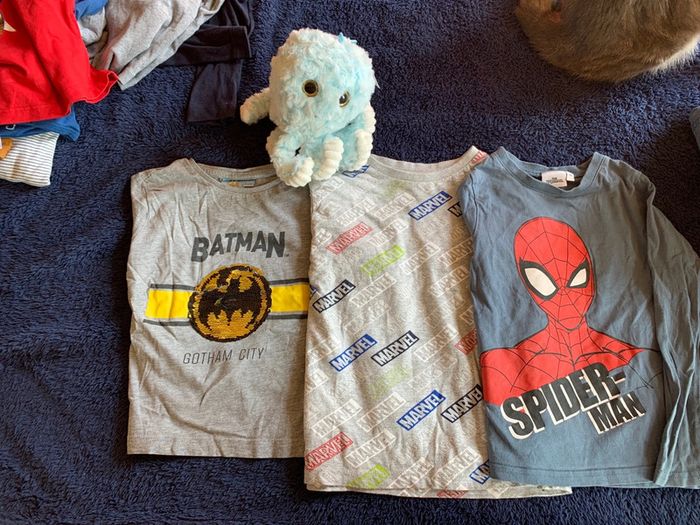 Lot 3 t-shirt Marvel garçons